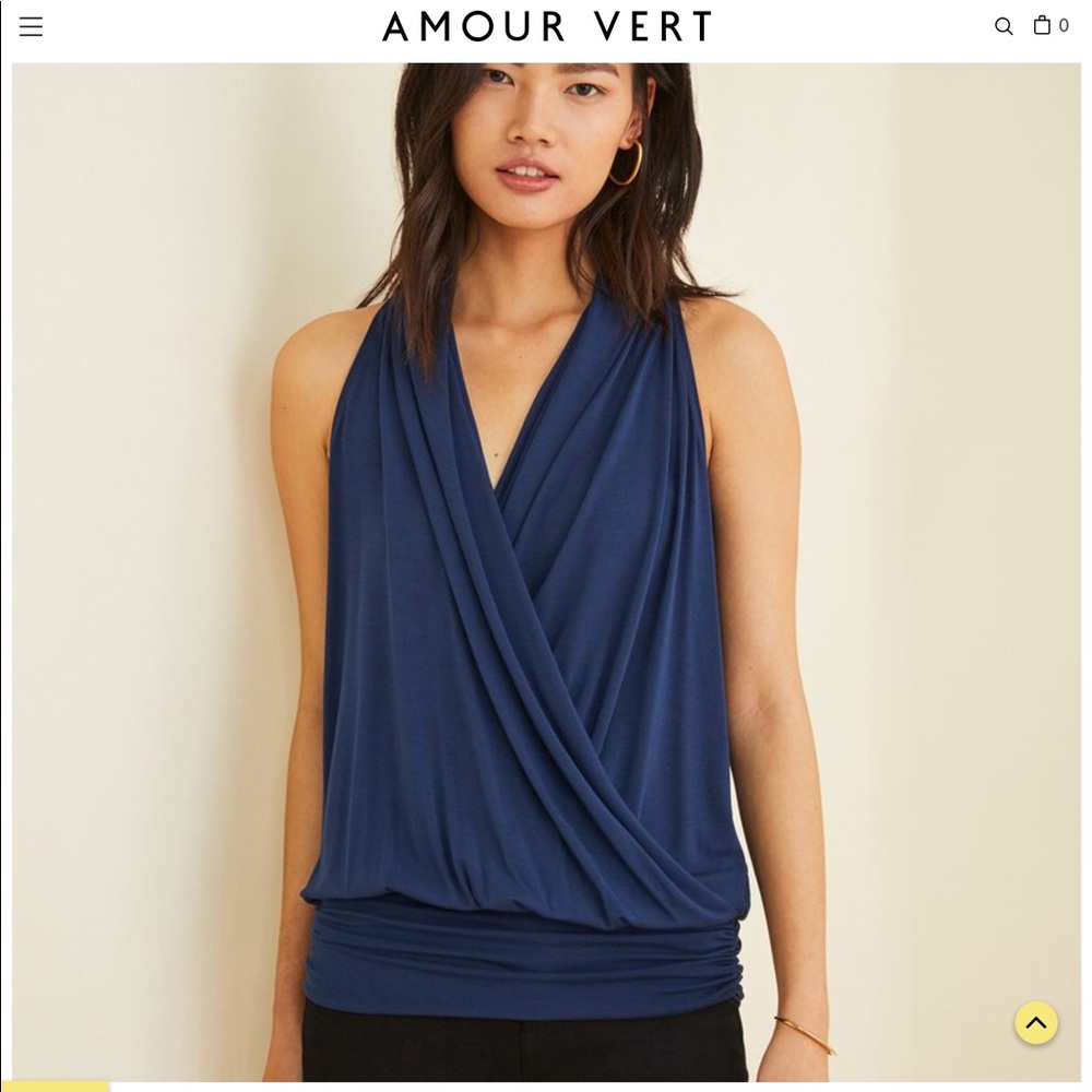 Amour Vert wrap halter top